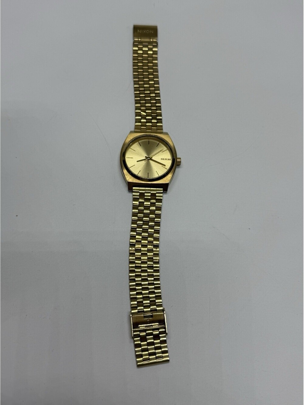 Nixon Minimal Time Teller Gold Watch Stainless Steel Men’s